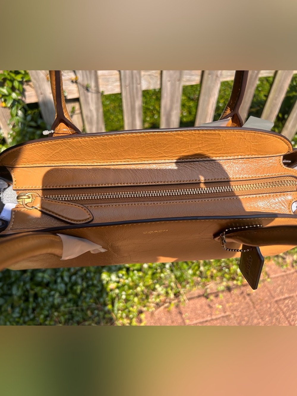 Coach Honey Brown Empire 34 NWT - Picture 10 of 11